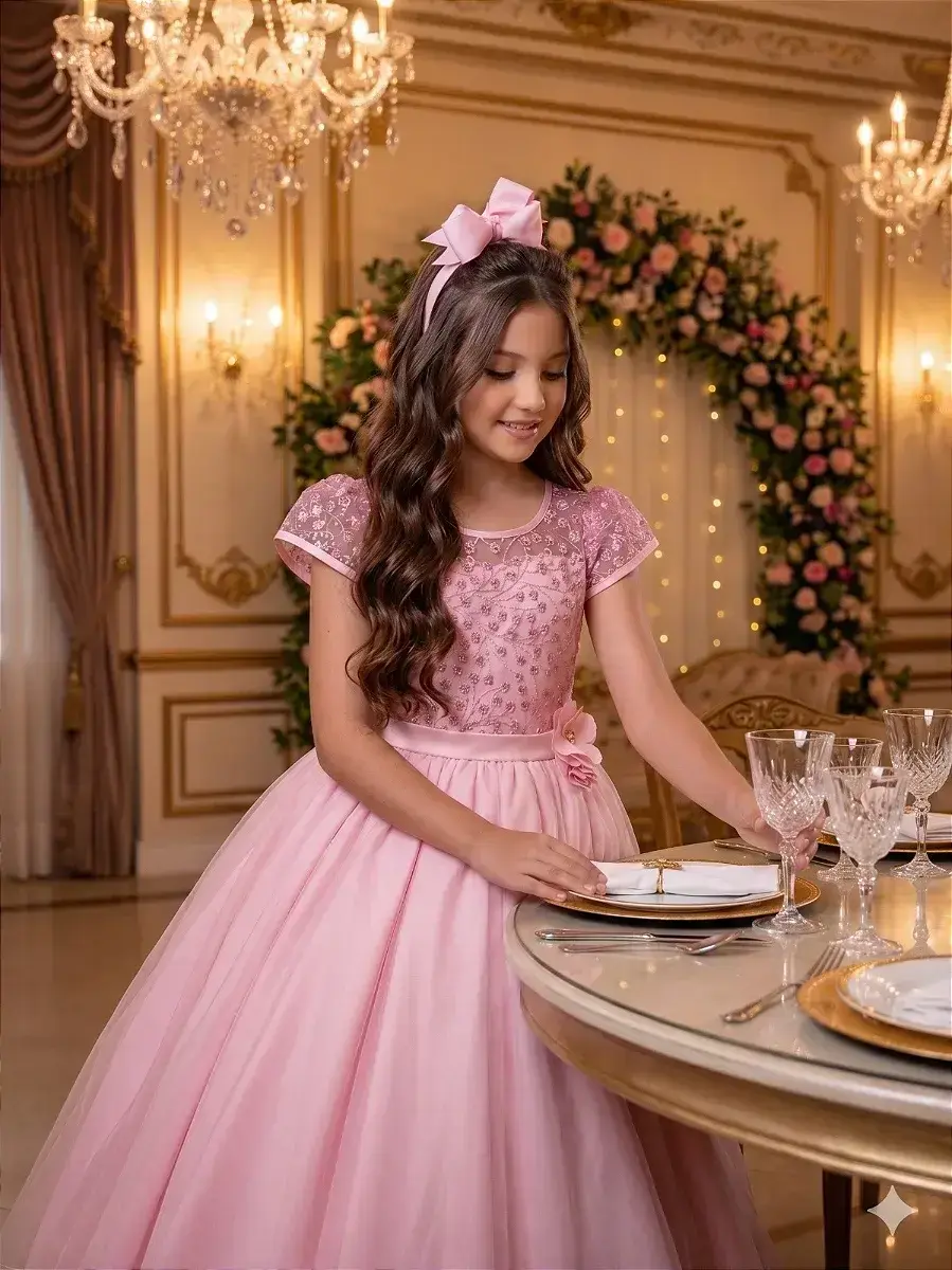 Vestido longo carol rosa, foto 2