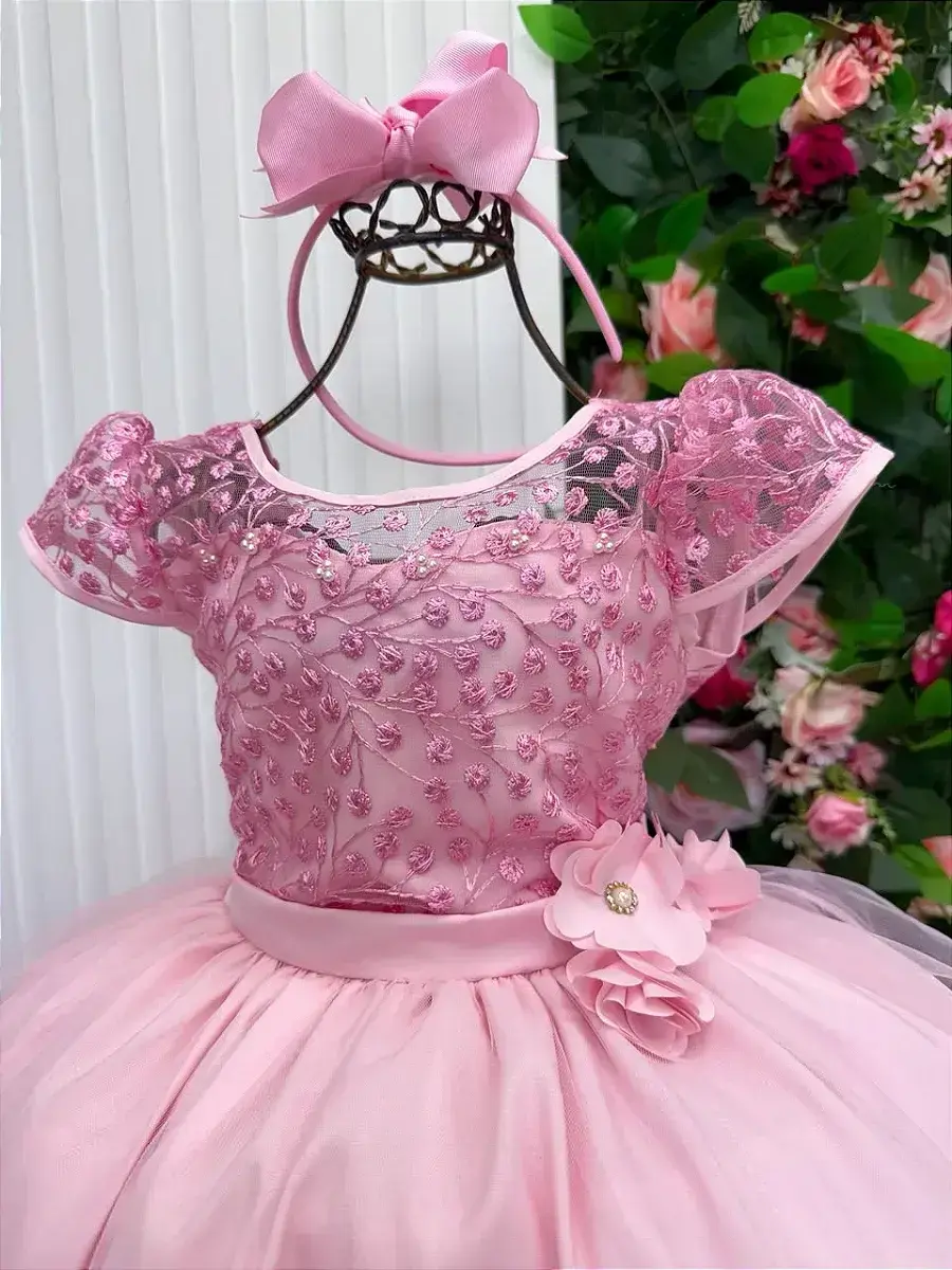 Vestido longo carol rosa, foto 5