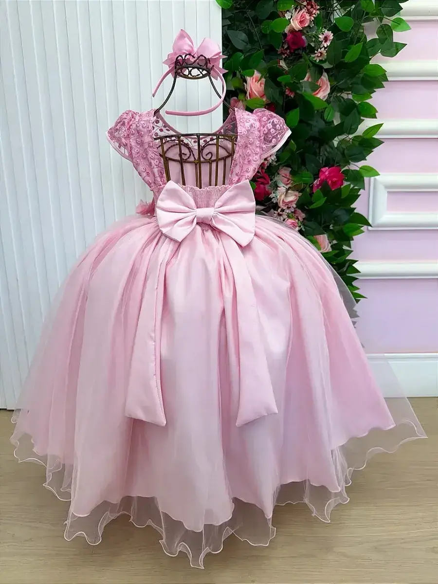 Vestido longo carol rosa, foto 7