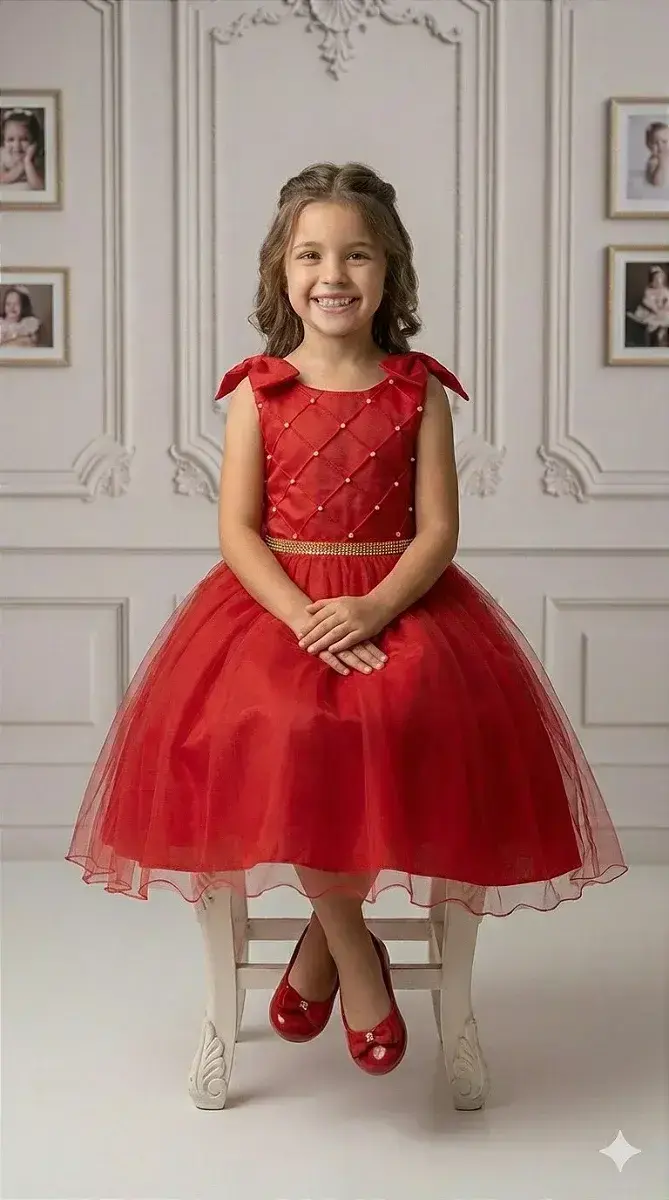Vestido mariely vermelho, foto 3