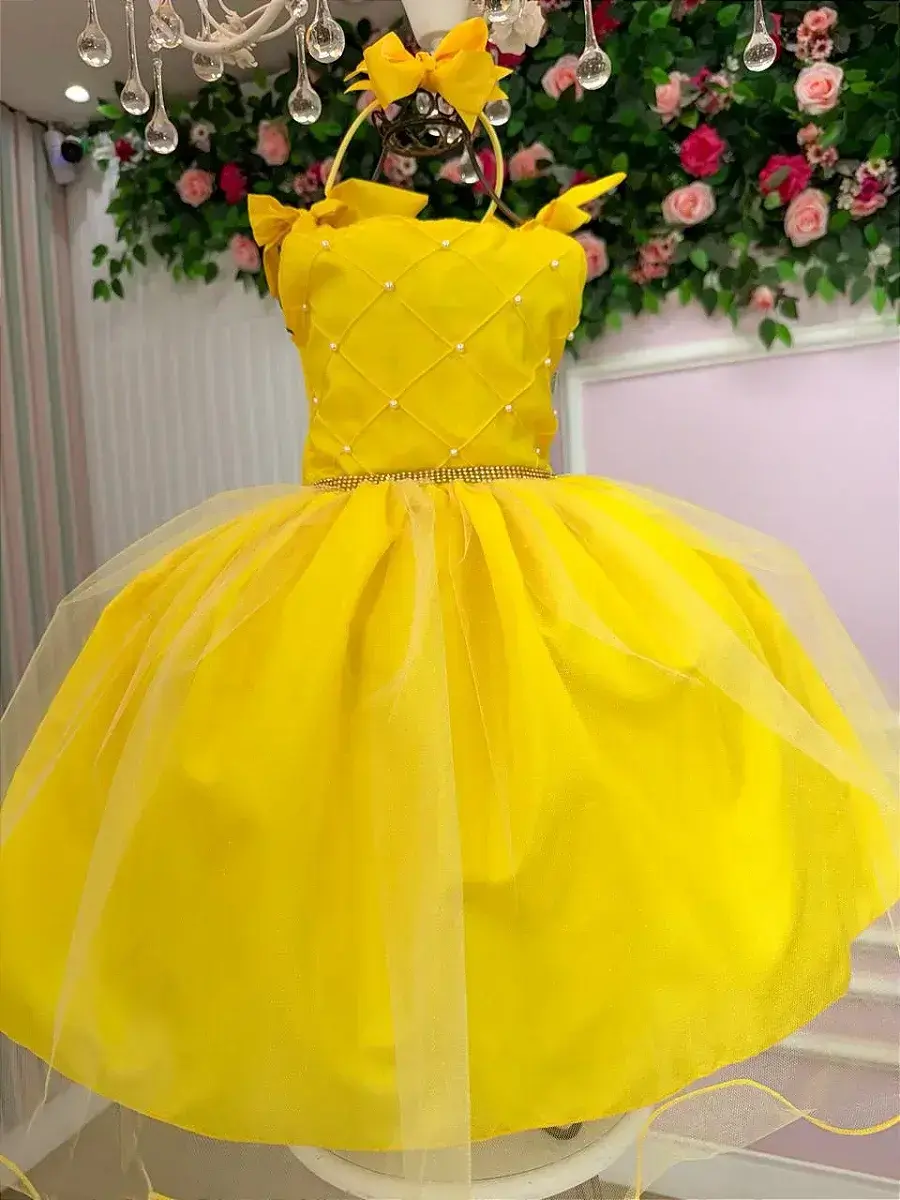 Vestido mariely amarelo, foto 4
