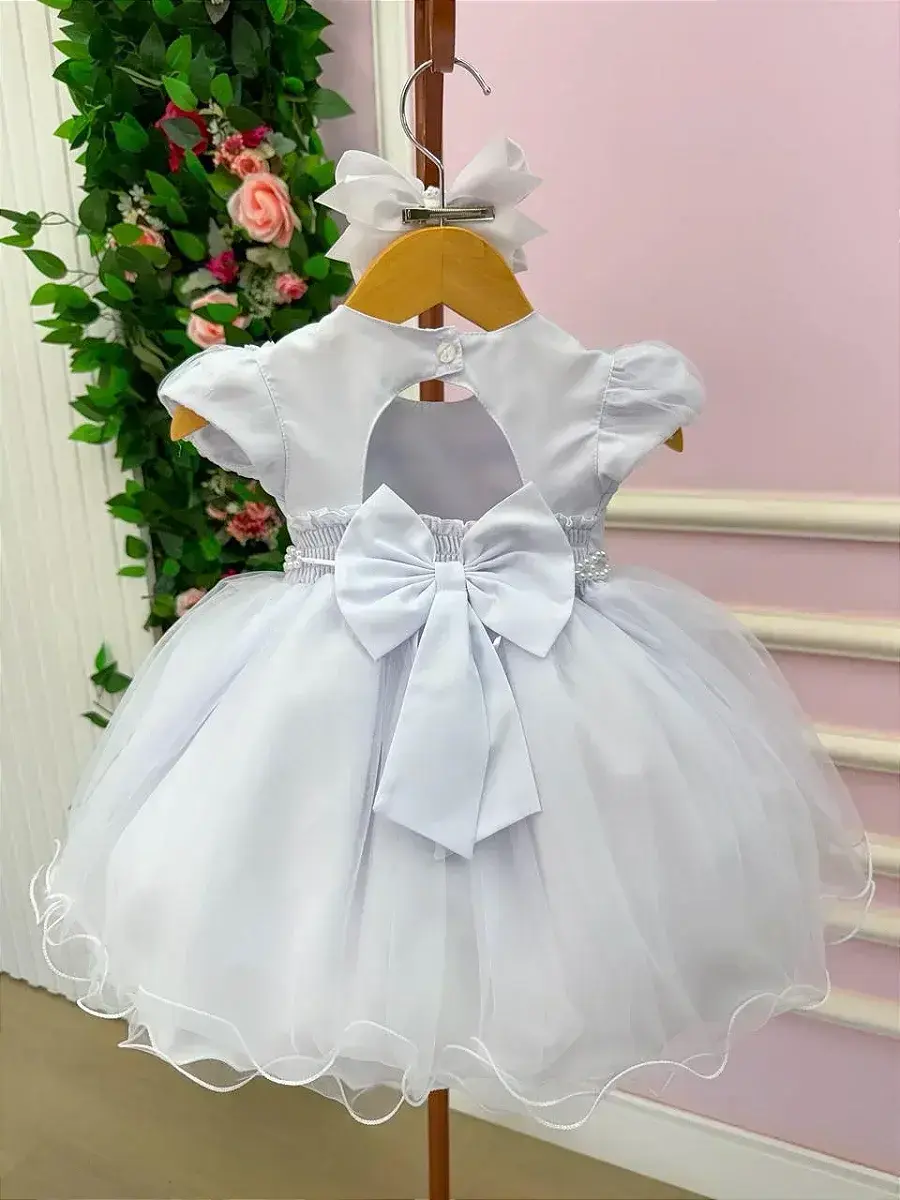 Vestido bebe ana livia branco, foto 5