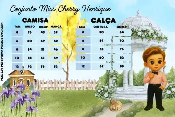 Guia de tamanhos