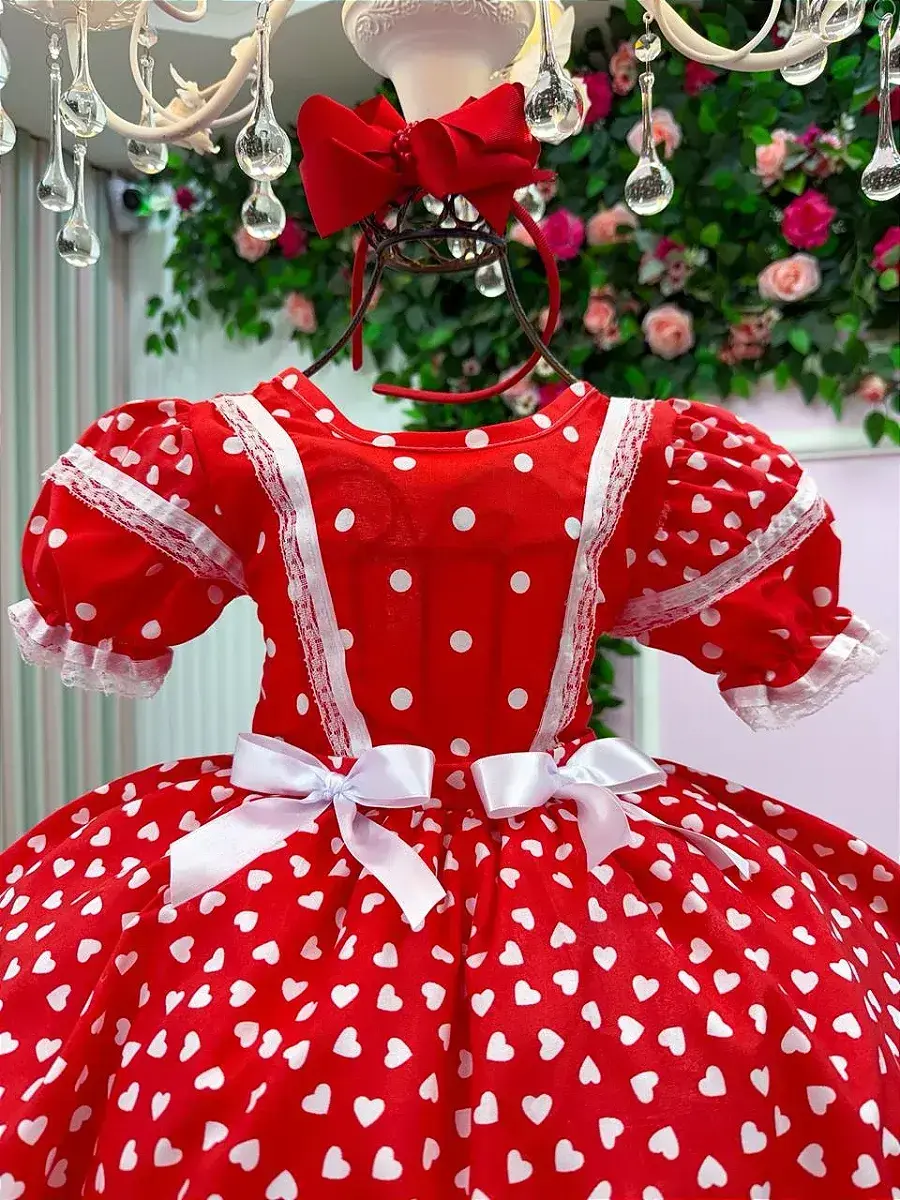 Vestido junino festa larissa vermelho, foto 5