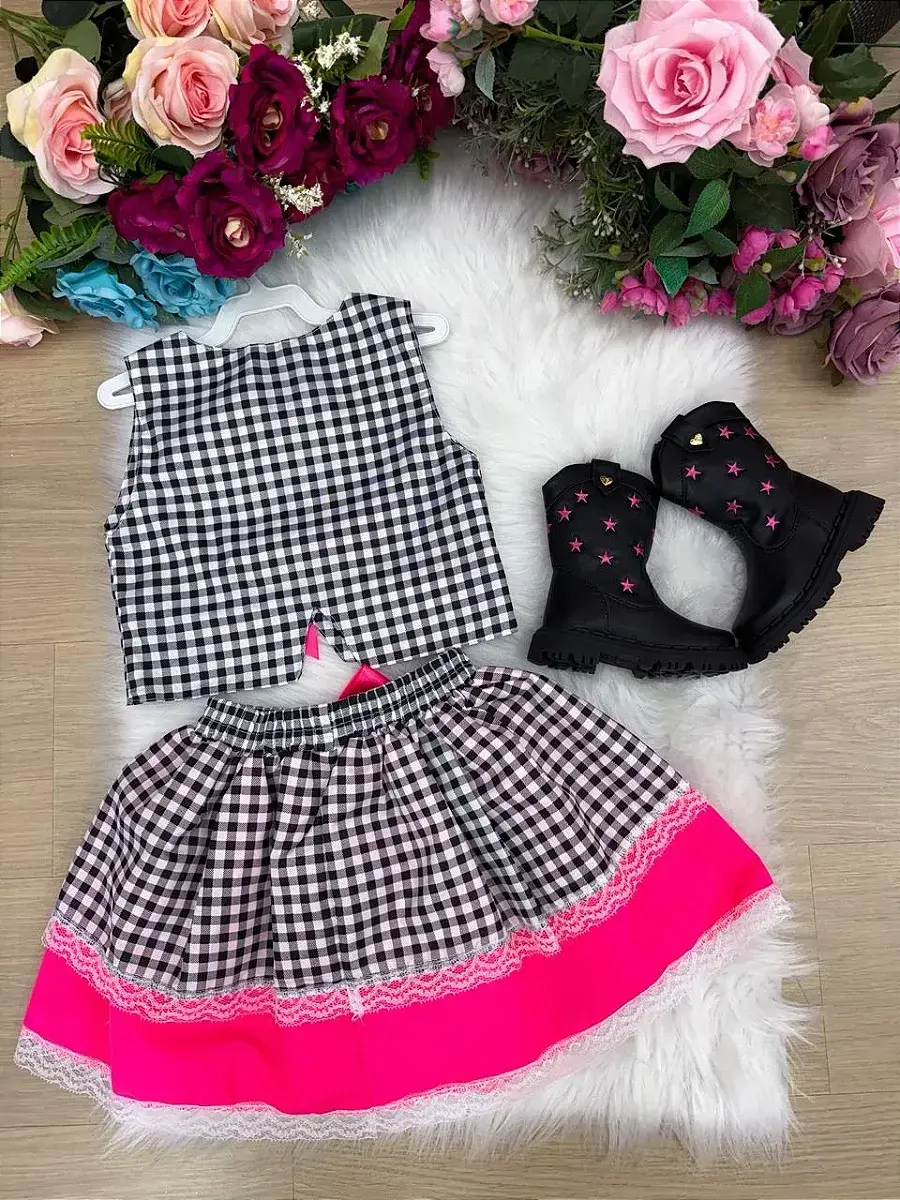 Conjunto junino arraia da alegria preto, foto 7