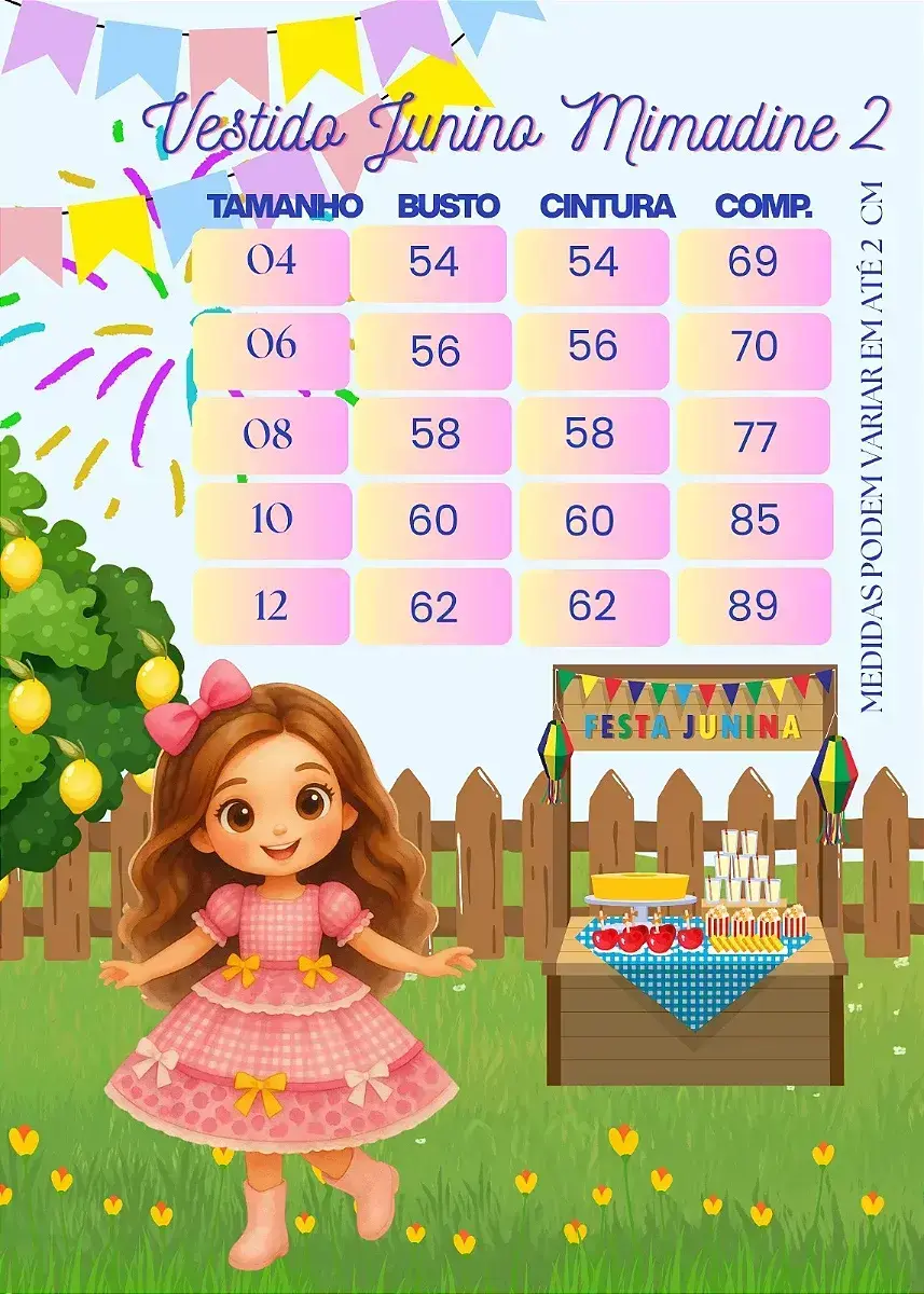 Guia de tamanhos