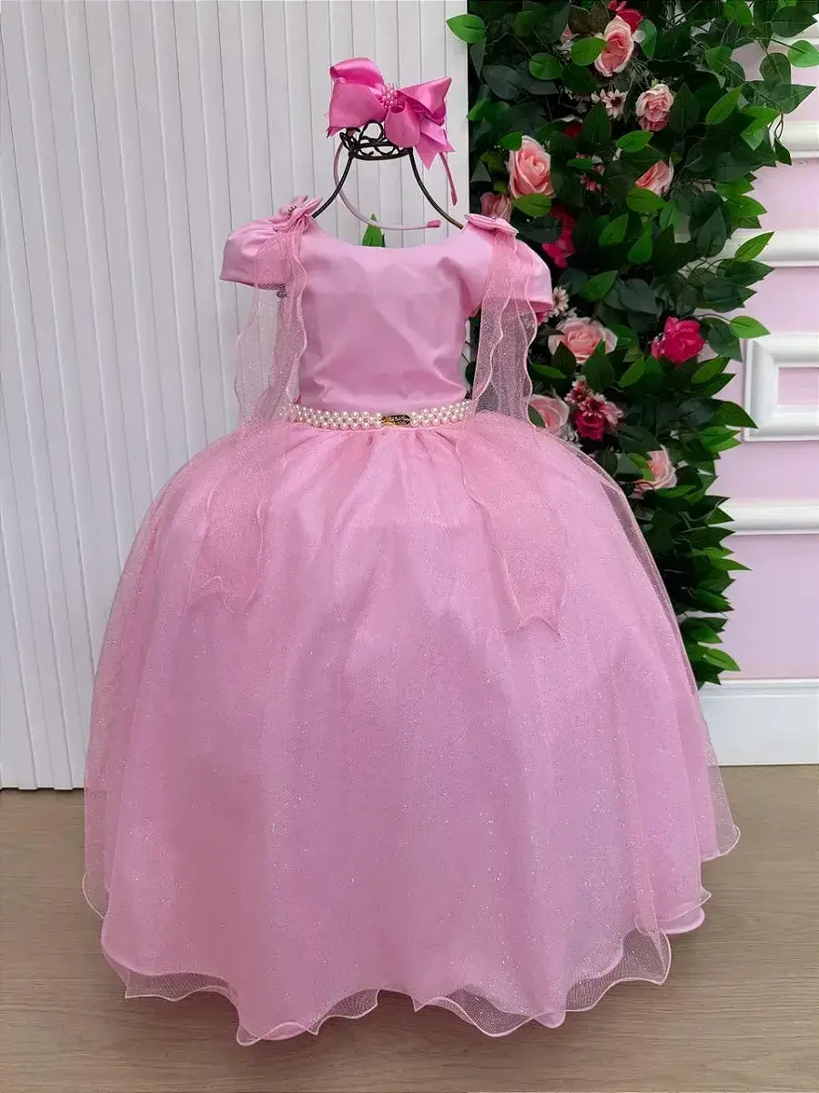 Vestido longo diamante rosa, foto 2