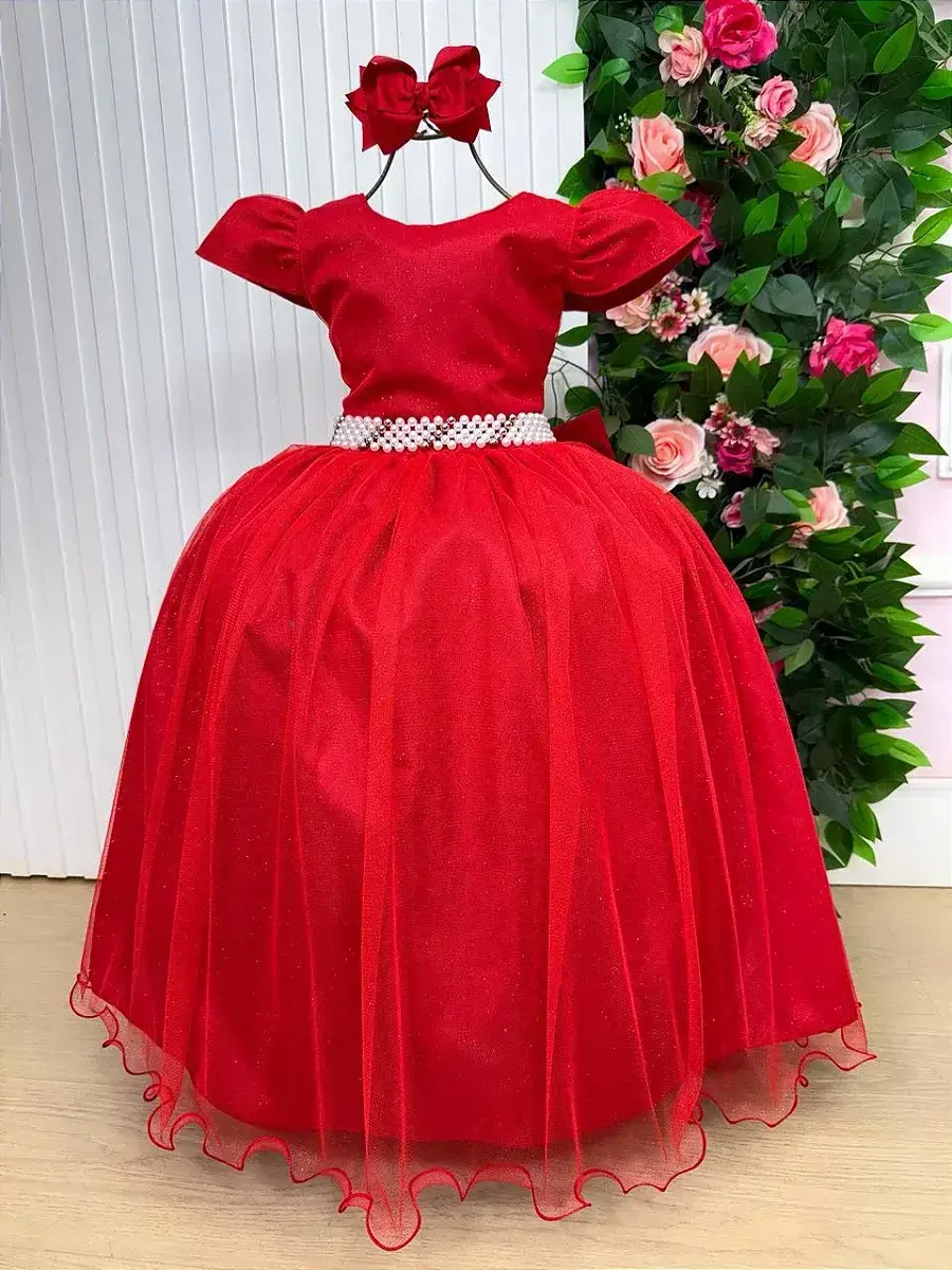 Vestido longo heloisa vermelho, foto 4