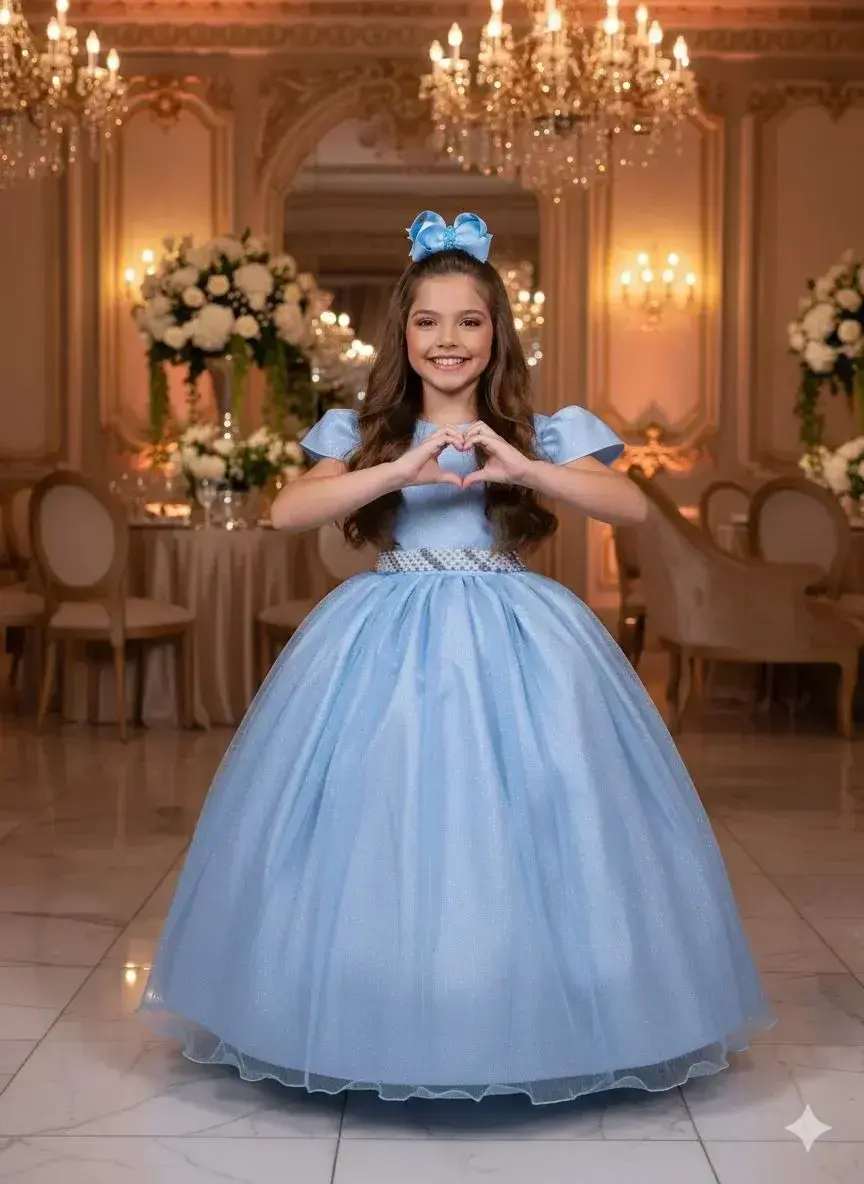 Vestido longo heloisa azul, foto 2