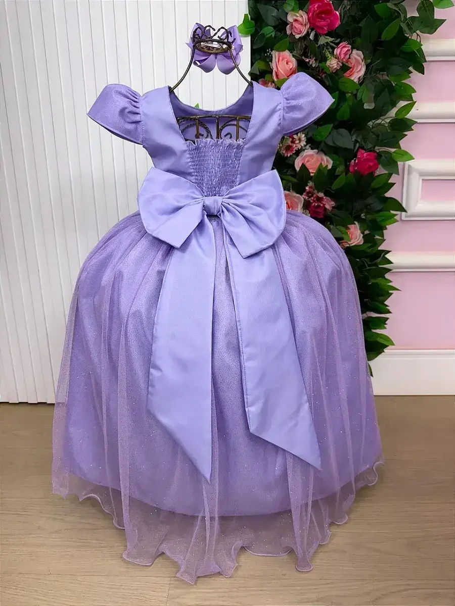 Vestido longo heloisa lilas, foto 7