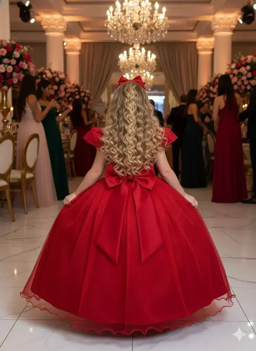 Vestido longo heloisa vermelho, foto 2