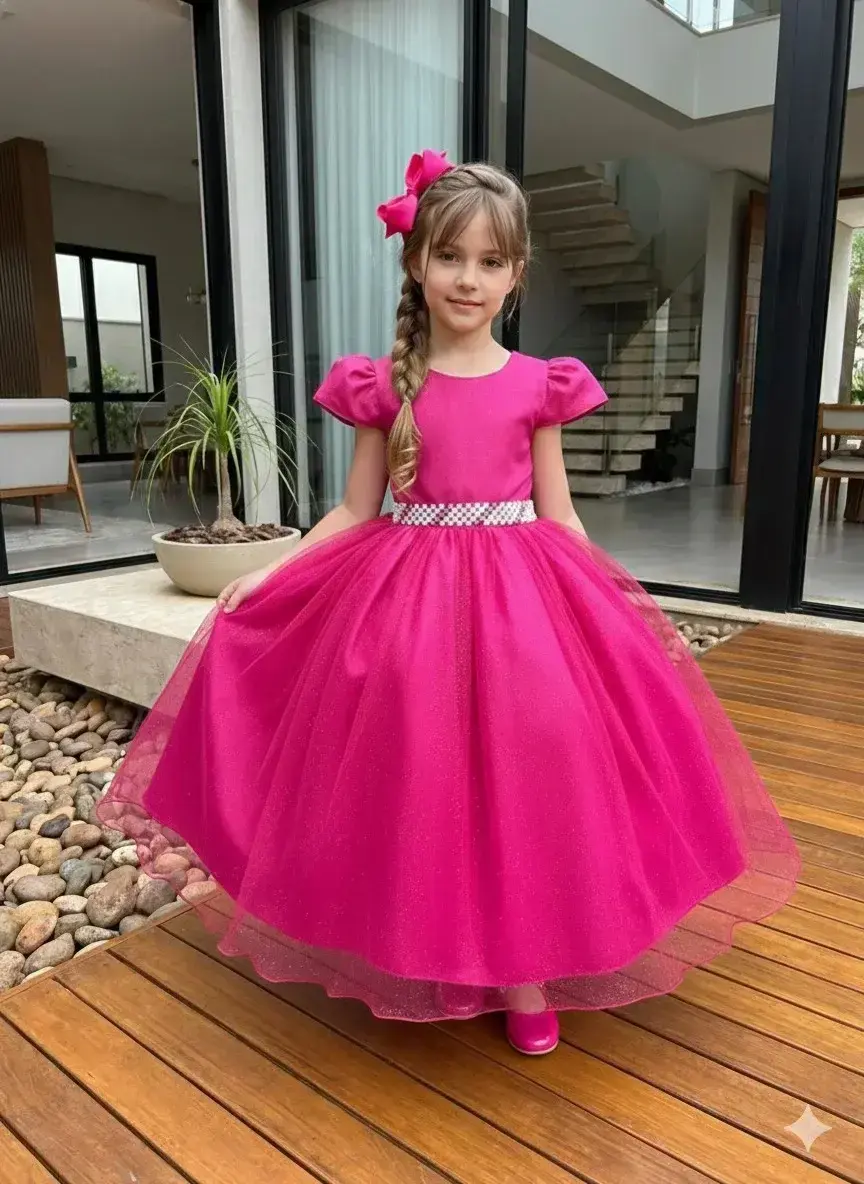 Vestido longo heloisa pink