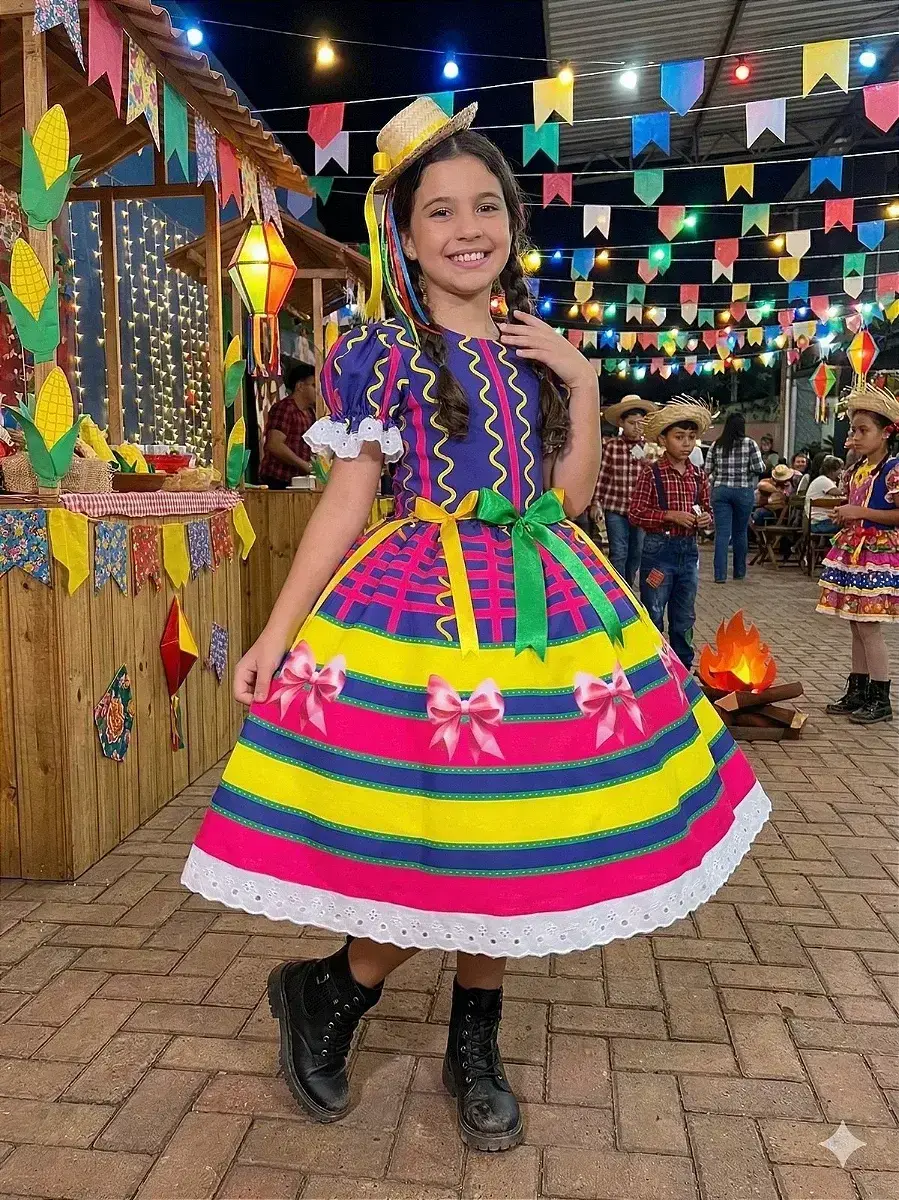 Vestido junino festa arraiá da farra, foto 2