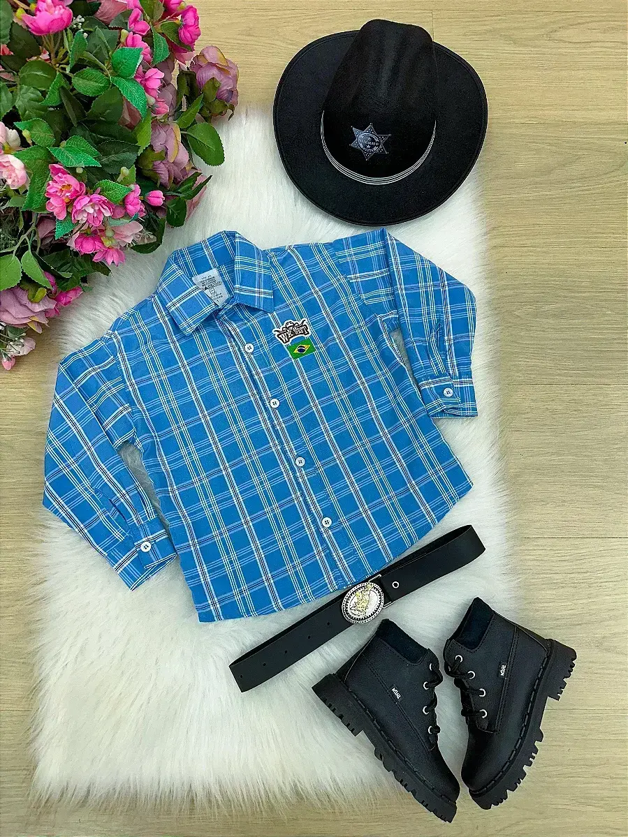 Camisa junina rodeio alan