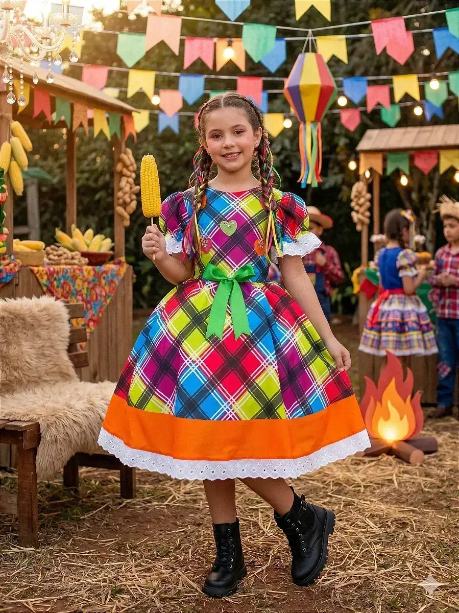 Vestido junino festa do luar
