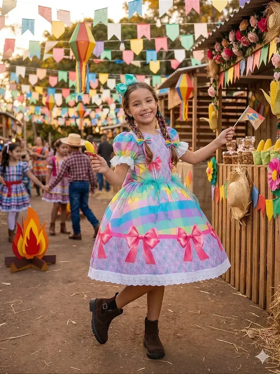 Vestido junino festa arraiá da paz, foto 2