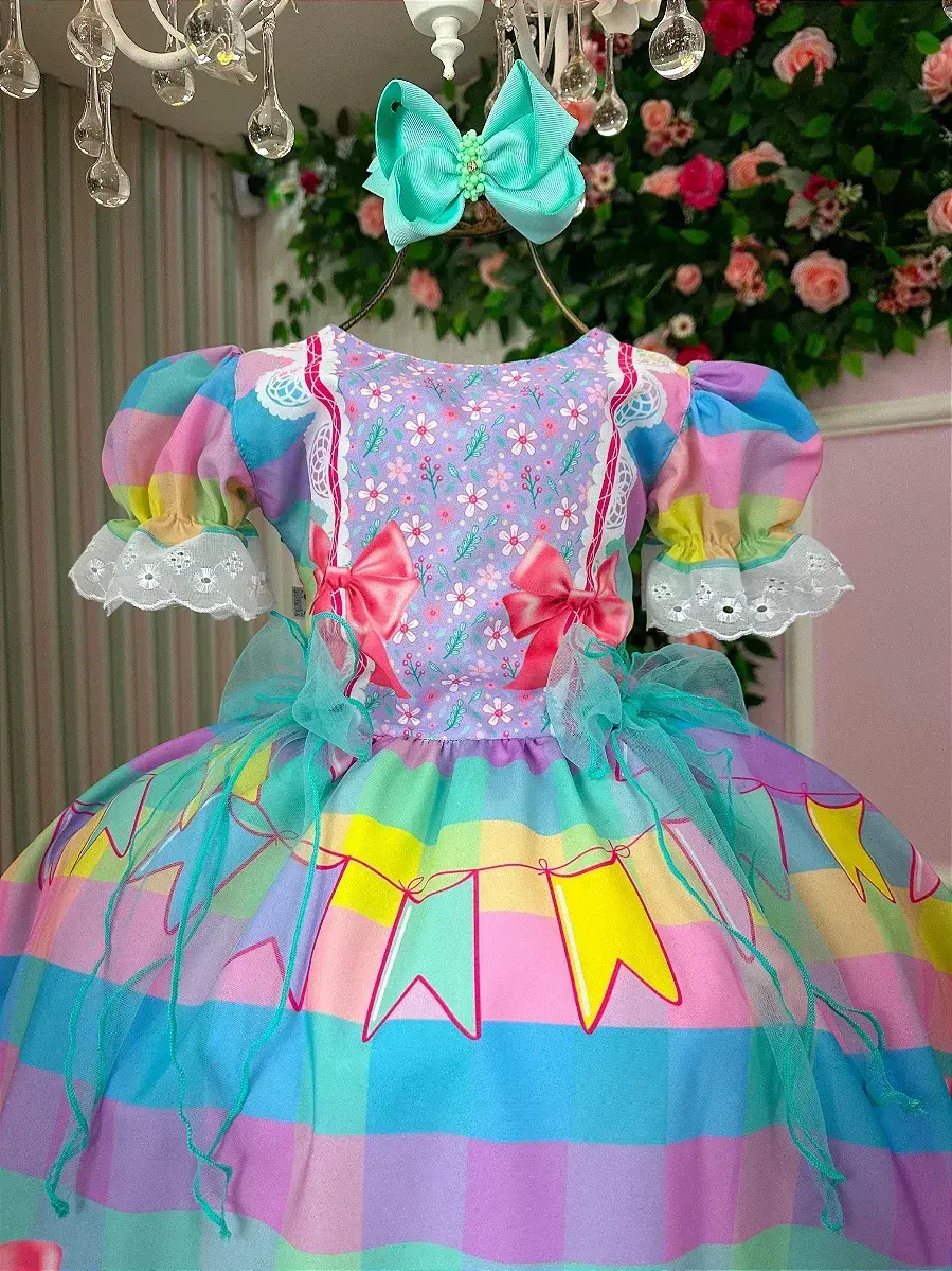 Vestido junino festa arraiá da paz, foto 5