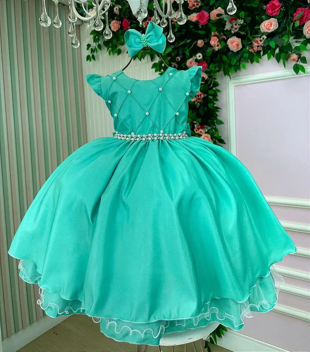 Vestido francine verde menta, foto 2