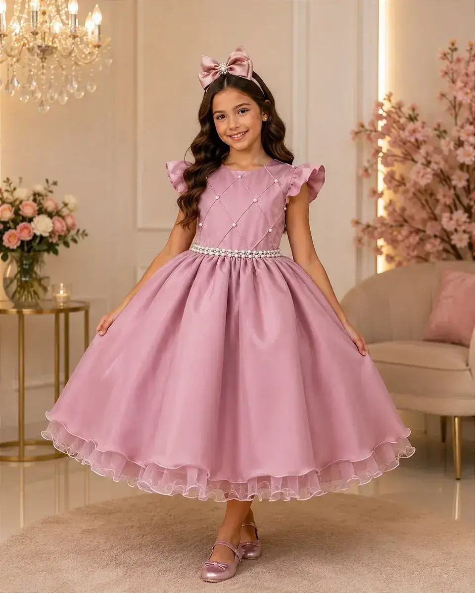 Vestido francine rose