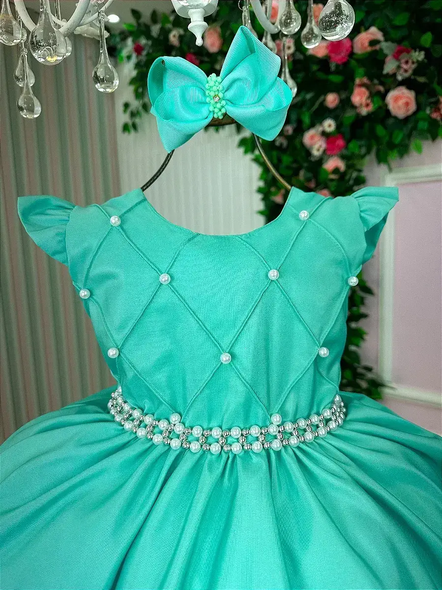 Vestido francine verde menta, foto 4