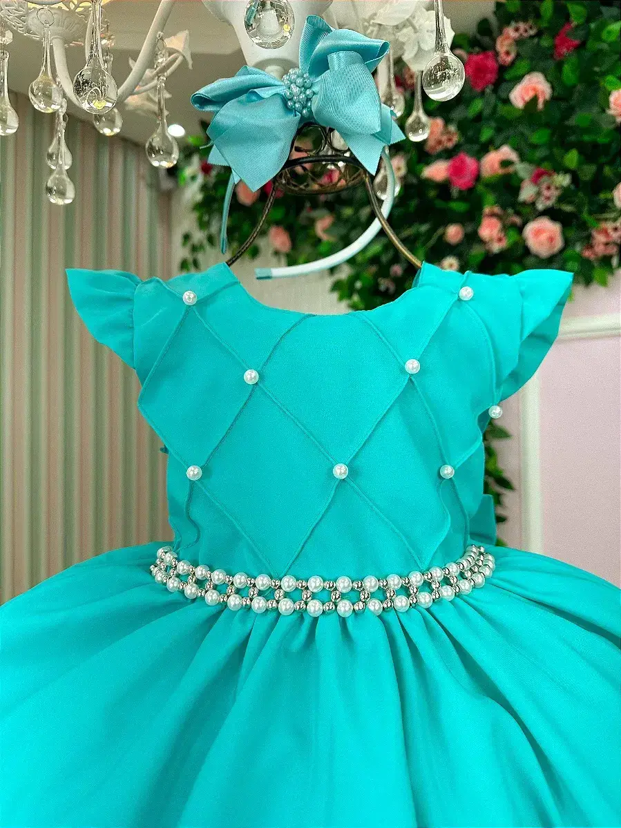 Vestido francine verde tiffany, foto 3
