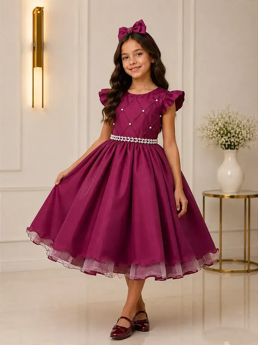 Vestido francine marsala
