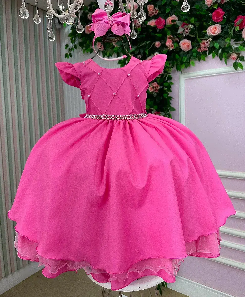 Vestido francine rosa chiclete, foto 2