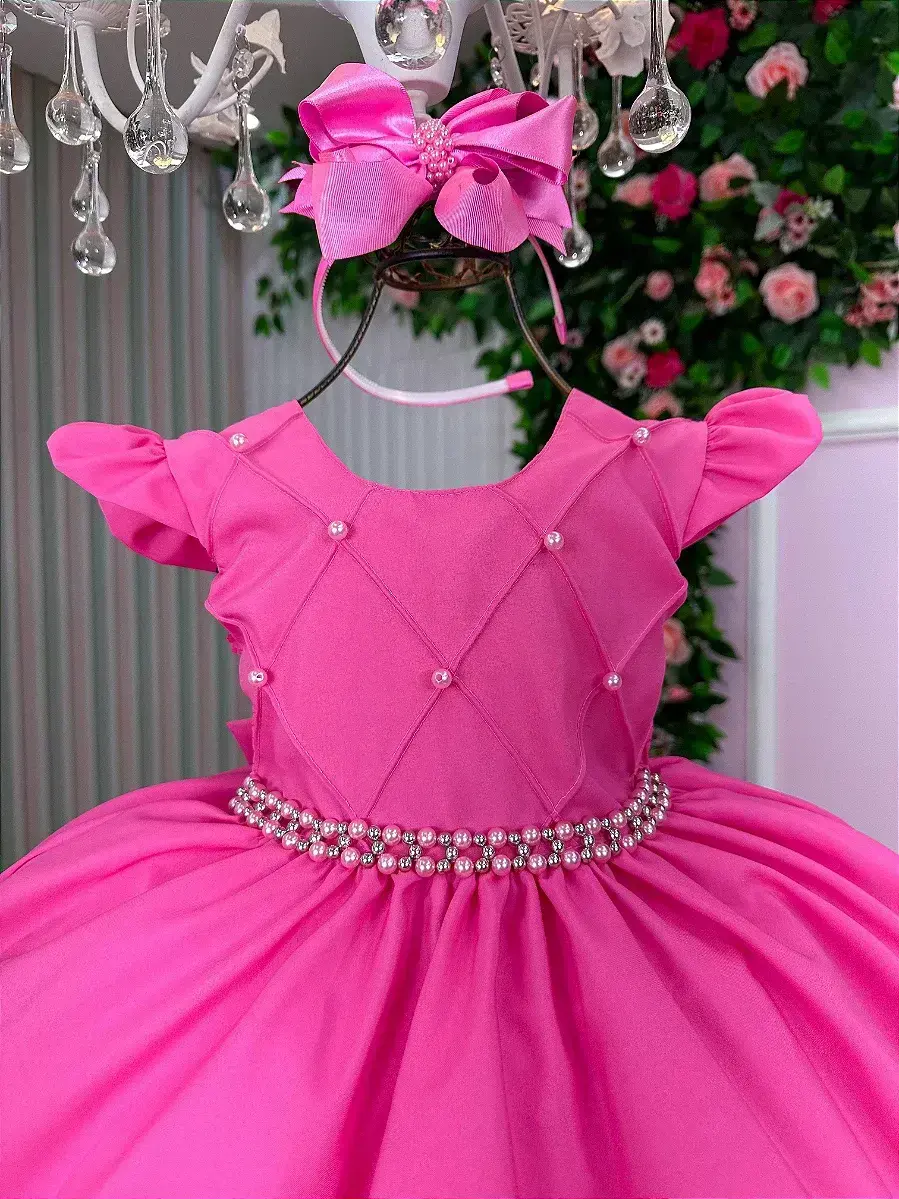 Vestido francine rosa chiclete, foto 3