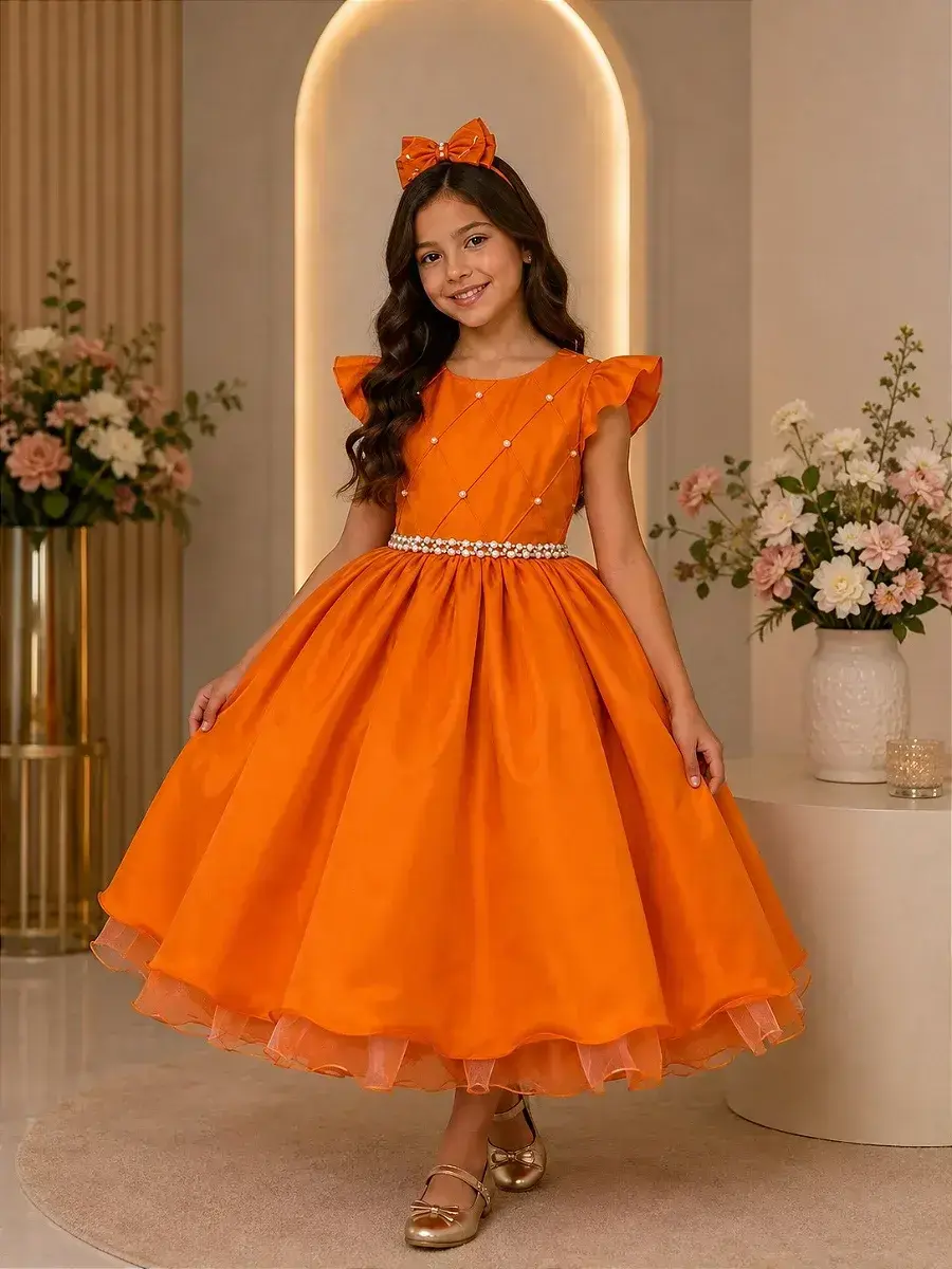 Vestido francine terracota