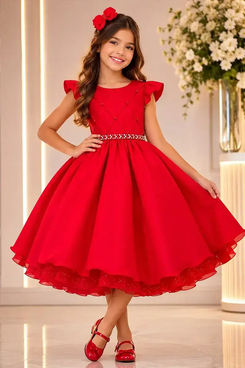 Vestido francine vermelho