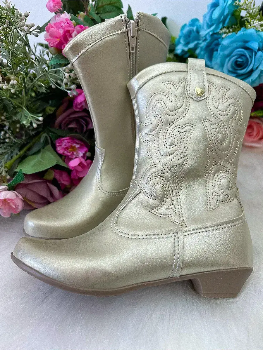 Bota coturno Boiadeira texana maria dourado, foto 2