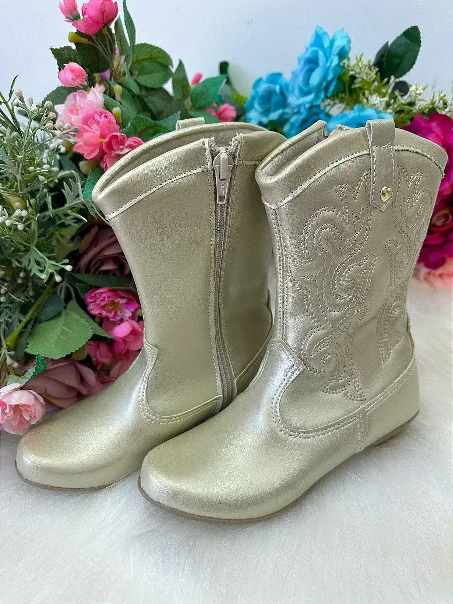 Bota coturno Boiadeira texana maria dourado, foto 4