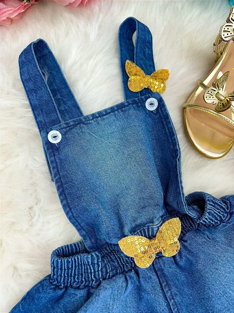 Jardineira jeans elo, foto 4