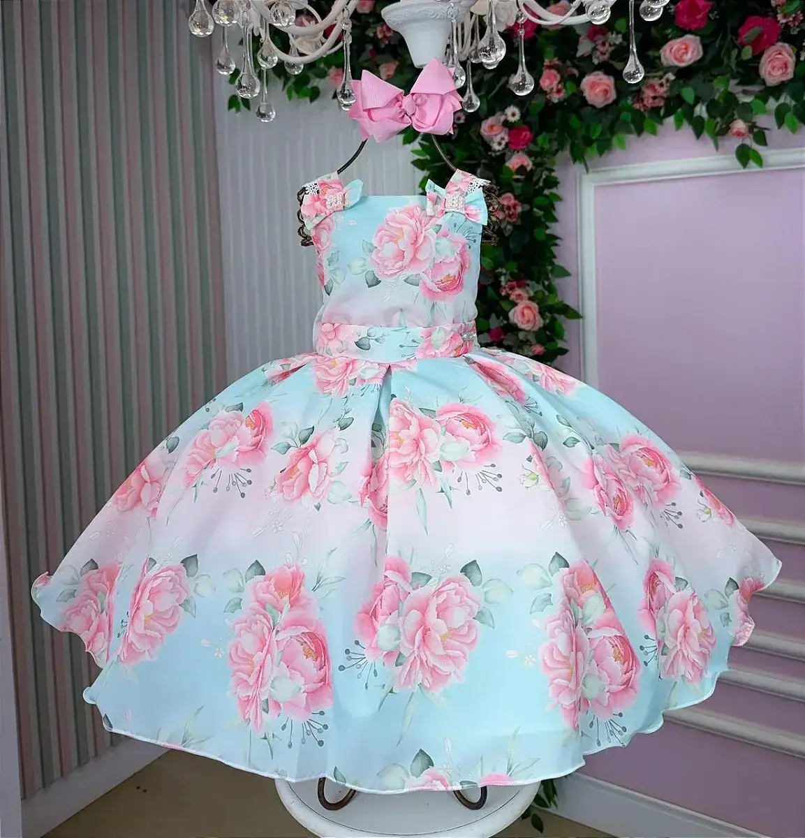 Vestido lorena florido azul, foto 4