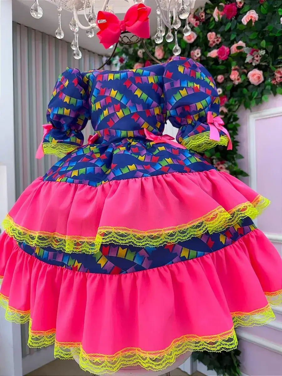 Vestido junino festa bandeirinha do amor, foto 4