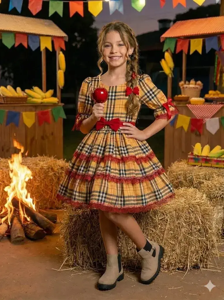 Vestido junino encanto caipira, foto 3