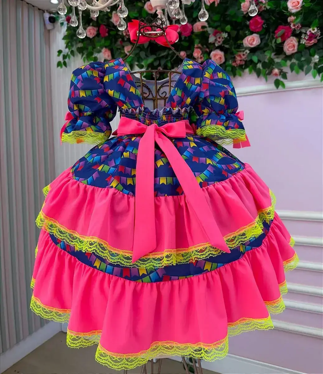 Vestido junino festa bandeirinha do amor, foto 7