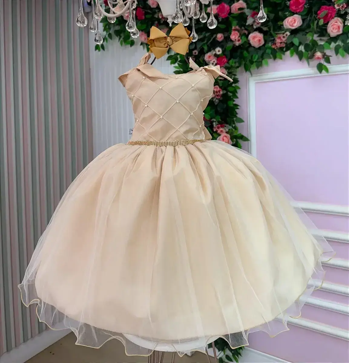 Vestido mariely dourado, foto 3