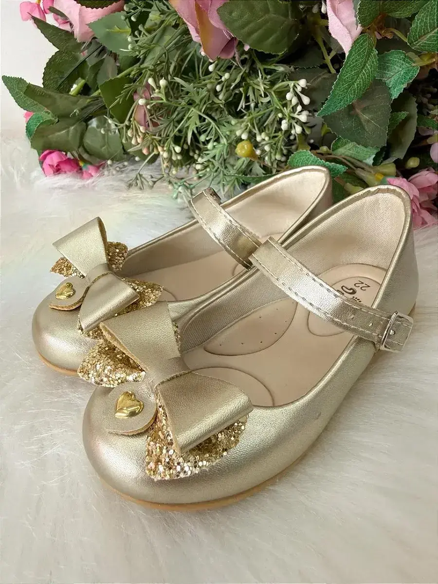 Sapatilha baby gigi dourado, foto 5
