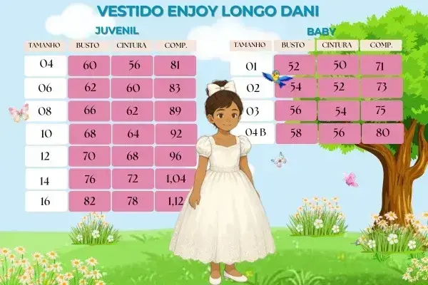 Guia de tamanhos