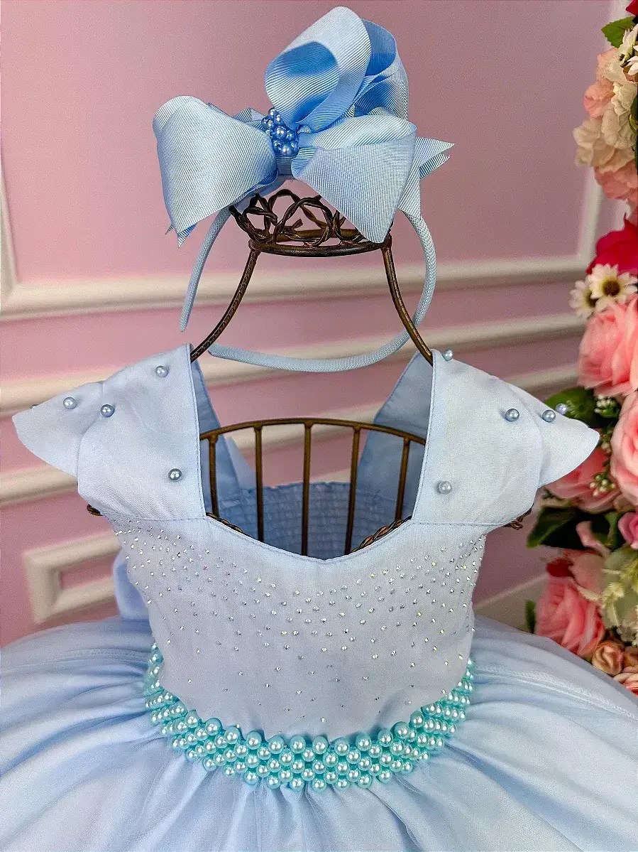 Vestido longo valentina azul, foto 3