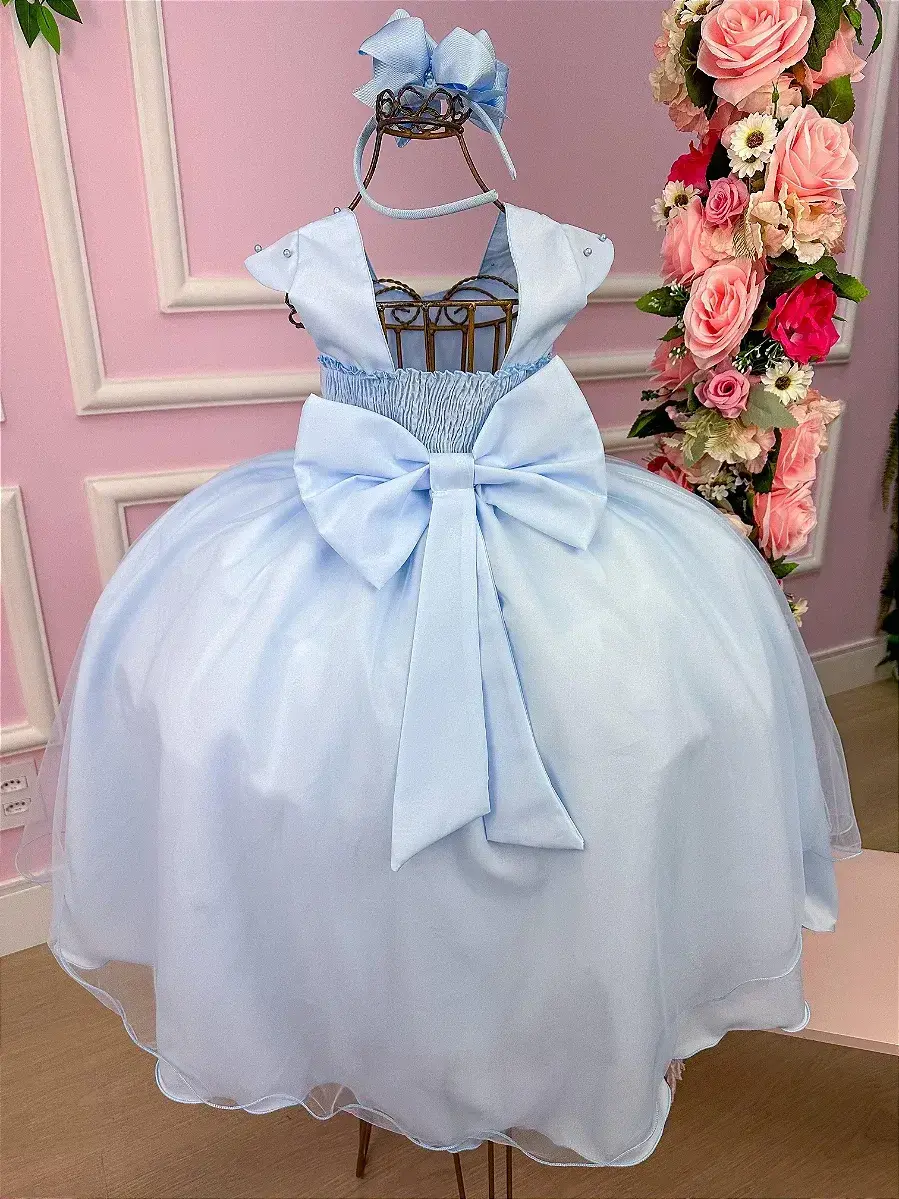 Vestido longo valentina azul, foto 4