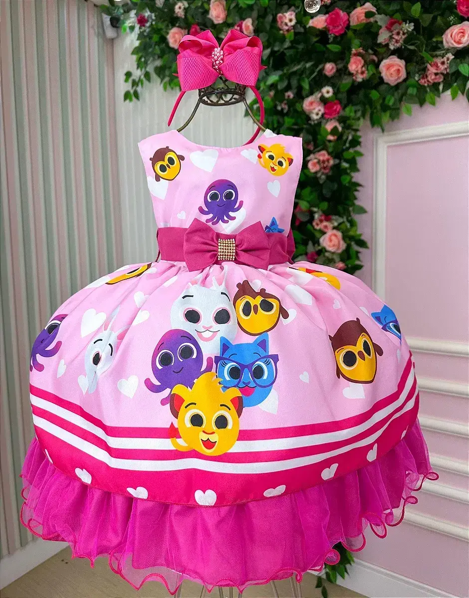 Vestido festa bolofofos bolo fofos
