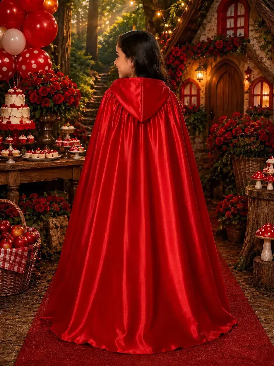 Fantasia longa chapeuzinho vermelho, foto 2
