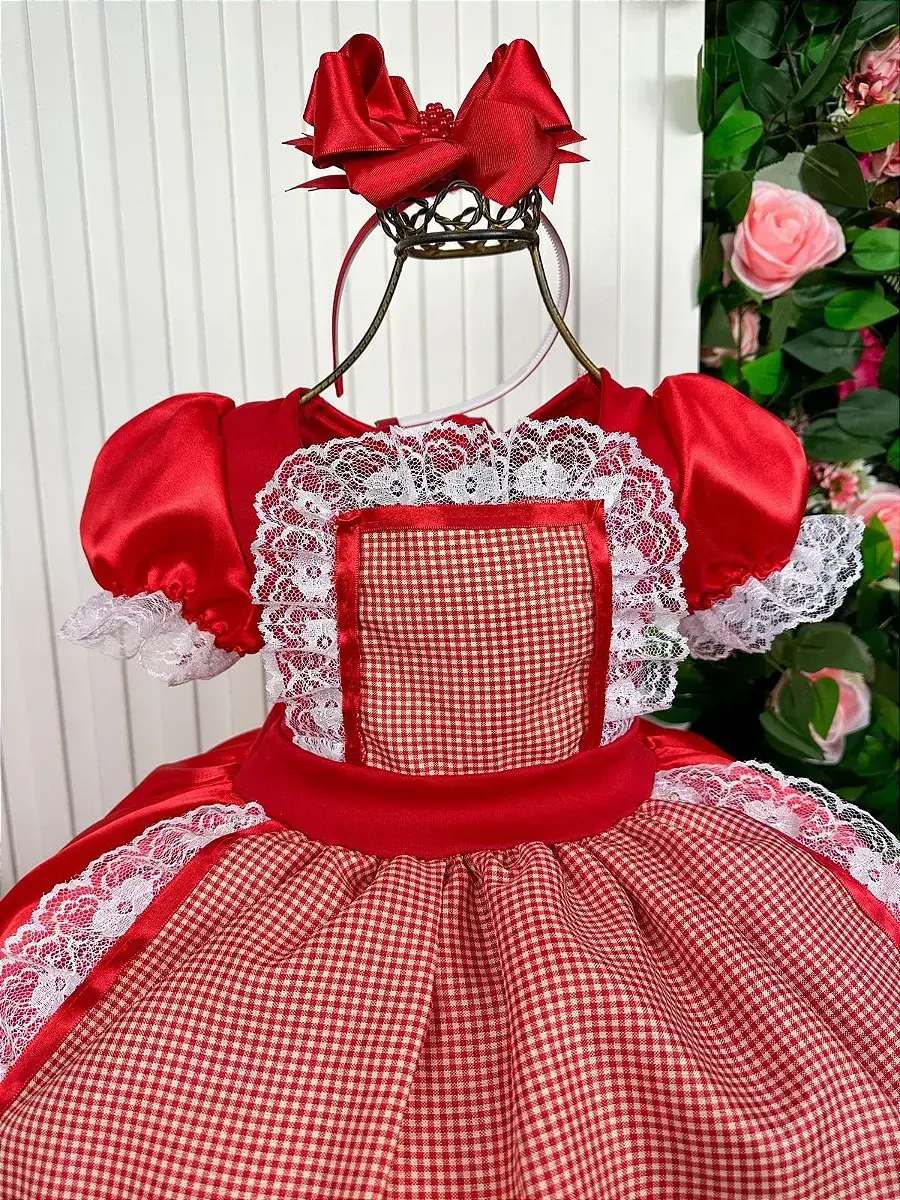 Fantasia longa chapeuzinho vermelho, foto 5