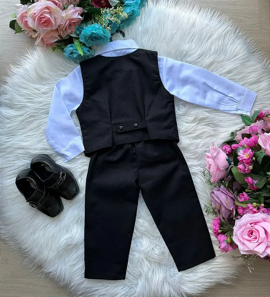 Conjunto social leonardo colete preto, foto 2