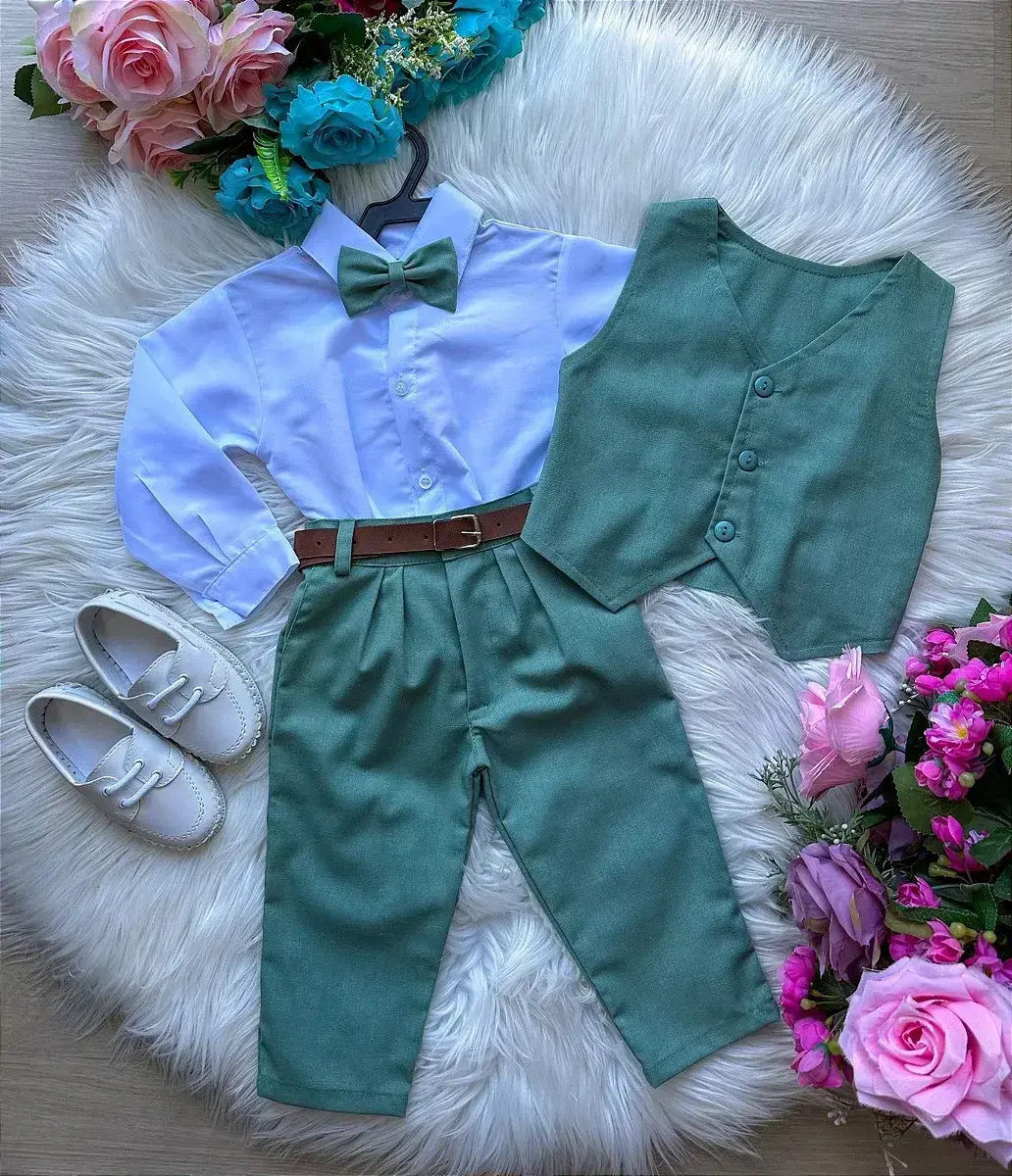 Conjunto social leonardo colete verde, foto 3