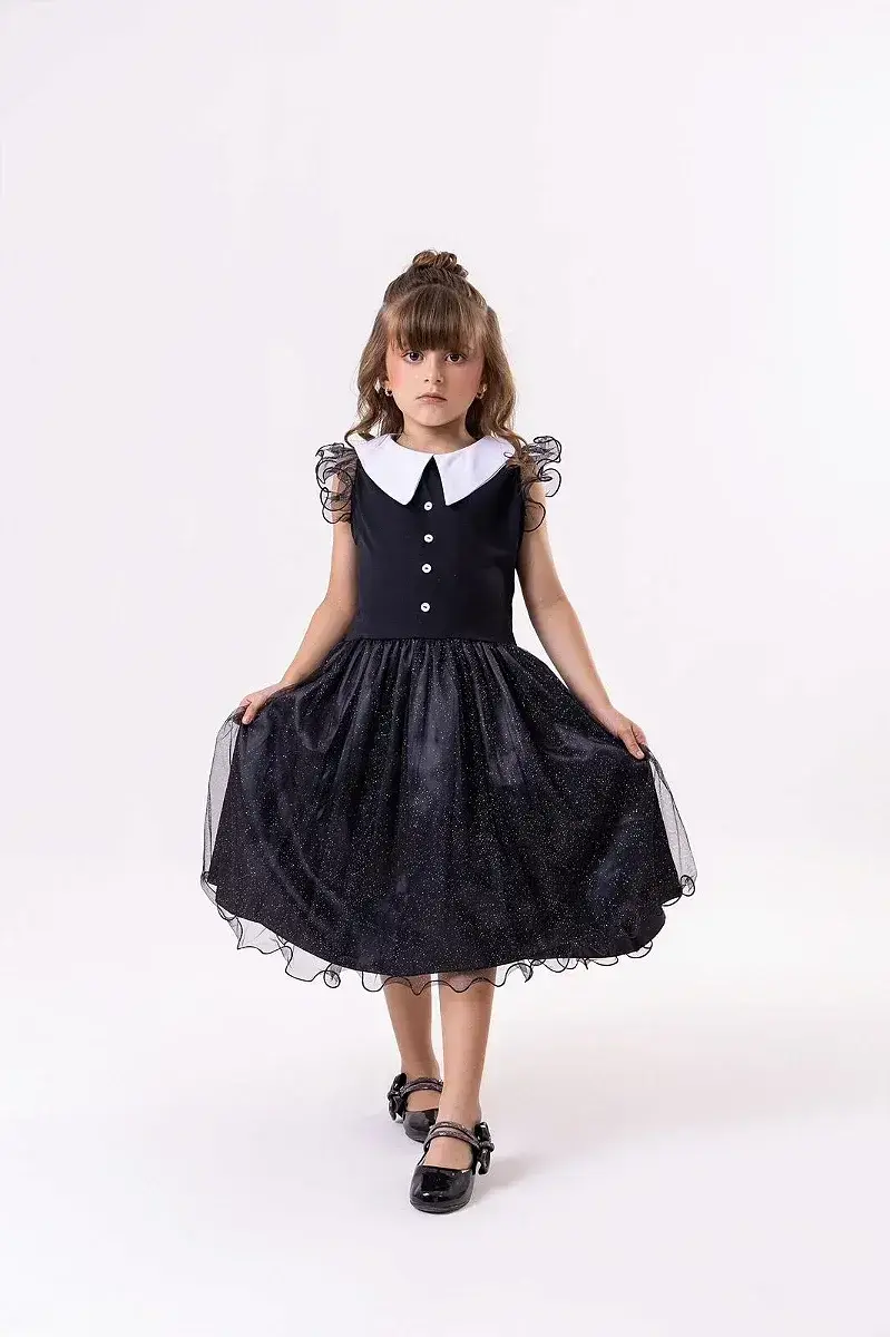 Vestido festa Wandinha