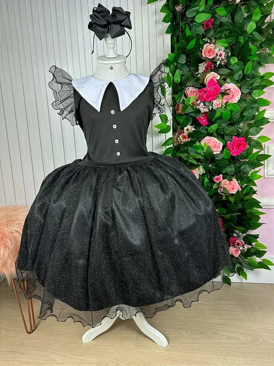 Vestido festa Wandinha, foto 7