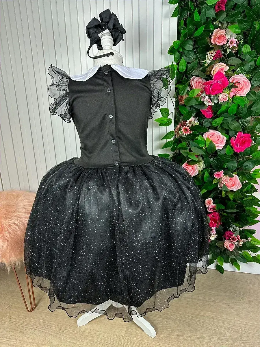 Vestido festa Wandinha, foto 9